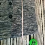 Talbots  Tweed Pea Coat Jacket size 4P Teal White Preppy Corpcore Academia Blazer Photo 5