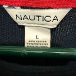 Nautica  Women’s Large Dark Blue Cable Knit Sweater Photo 3