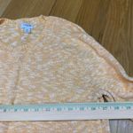 J Crew Marled Peach White Crew Neck Long Sleeve Sweater Womens Size XS Crew Orange Photo 3