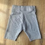 Nike  Gray Biker Shorts XS | Minimal Logo Athletic Stretch Lounge Fit Photo 2