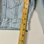 Abercrombie & Fitch  Women’s Cropped Denim Jacket Light Blue Size Small NWT Zip Photo 9