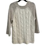 Mossimo Women's Cable Knit Two Toned Pullover 3/4 SleeveSweater Sz XS Photo 1