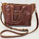 Portland Leather Goods Lola Tote Pebbled Leather Bag Brown Photo 1