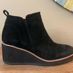 Women's Sofft Emeree Leather Suede Wedge Ankle Boots, SZ 9 Comfort, Chic Black Photo 2