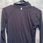 Nike Shirt Women XS Black White Long Sleeve 1/4 Zip Dri Fit Activewear Pullover Photo 6