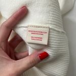 kilte los angeles white ribbed knit v neck cotton cashmere sweater tank top Photo 6