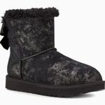 UGG ‎ Mini Bailey Bow Glimmer Black Boots Photo 0