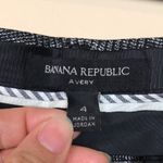 Banana Republic Women’s Avery Plaid Black White Chino Ankle Career Dress Pants Photo 7