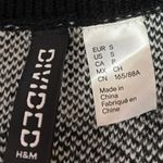 Divided H&M White Checkered Plaid Gingham Sleeveless Knit V-neck Sweater Vest Top S Photo 2