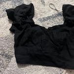 NEW House Of Harlow 1960 Black Crop Top 0 Black Photo 3