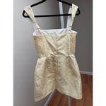Amanda Uprichard Bethany Skort Romper in Yellow size Small Photo 4