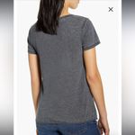 Caslon Charcoal Short Sleeve Top with Side Tie/Burnout Side Tie T-Shirt Photo 13