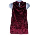 Altar'd State Crushed Velvet Lace High Neck Sleeveless Blouse Top Photo 1