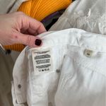 Citizens of Humanity  denim skirt white jean pockets high waisted beatnik raw hem Photo 5