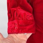 Rachel Parcell Puff Sleeve Peplum Skirt Midi Dress Red Velvet Size Small NWT Photo 7