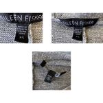 Eileen Fisher Sweater XS Gray Hi Low Pullover Linen blend Casual Semi Sh… Photo 10