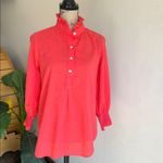 Tuckernuck  Teagan Popover Coral Blouse Size Medium Photo 1