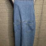 Sag Harbor Sport Y2K Denim Maxi Sleeveless‎ Overall Vintage Dress Size Medium Blue Photo 0