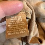 April Cornell Linen Blend Cardigan with Embroidery Size XS Tan Photo 3