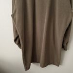 Vince . | Mock Neck Brown Long-Sleeve Short Sweatshirt Dress Relaxed Fit | XL Photo 3