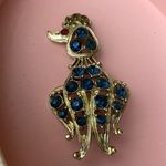 Prissy Poodle Swarovski Crystals Brooch Gold Photo 6