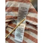 Nicole Miller NY Linen Sleeveless Tank Top Women's Medium Red Striped Nautical Photo 7