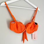 Missguided NWT Women's Ribbed Underwire Bikini Top in Orange Size 4 Photo 6