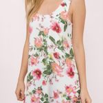Tobi  Floral Cottagecore Sleeveless Career Shift Dress Low Back Loose Pink Sz S Photo 3