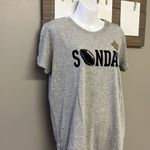 NFL  New Orleans Sunday Football Women’s Short Sleeve Heather Gray T-Shirt-Large Photo 1