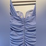 Elegant Ruched Dress in Lavender Purple Size XS Photo 4