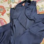 Current Air  small Elegant formal Navy Blue empire Maxi Dress Maxi ruching detail Photo 10