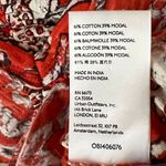 Free People Say The Word Crop Top XS Ruby Red Floral Ruched V Neck Boho Chic Photo 13