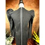 ZARA Trafaluc Denimwear Plunging Zippered Dress Black S Photo 7