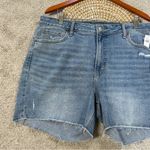 Old Navy NWT  Women’s High Rise Og Straight Denim Shorts 5” in Dana Destroy 18 Photo 2