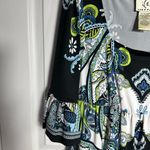 Ice Gray and Black Patterned Fabric Size 10 Photo 3