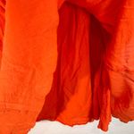 Orange kid core kawaii 90s phoebe buffay colorful midi skirt with ruffle detail Size M Photo 3