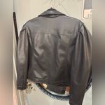 EXPRESS Women's Black Faux Leather Jacket Photo 4