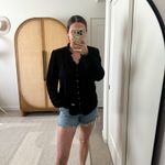 Faherty  Willa Black Long Sleeve Peasant Top Photo 11