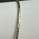 Women’s vintage dainty silver patterned bangle bracelet one‎ size Photo 3