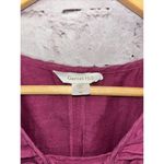 Garnet Hill  100% Linen Pink Oversized Shift Dress Ruffle Tie Women’s‎ XS Photo 1