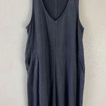 White Crow  suede casual short dress with pockets sleeveless women’s Size Medium Photo 2