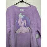 Disney NEW  The Little Mermaid Ariel Purple Fuzzy Spirit Jersey Top Size Small Photo 1