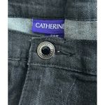 Catherines  Women 24W Rhinestone Straight Leg Black Denim Jeans‎ Casual Western Photo 3