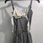 Jantzen  Black and White Checkered‎ Summer Swim Dress with Tie Belt Size 12 Photo 6