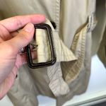 Banana Republic Double Breasted Belted Trench Coat Khaki Size LP Photo 7