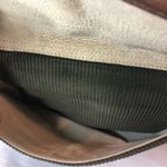 Ralph Lauren Vintage Olive Green Corduroy &Brown Leather Shoulder Bag MINT•RARE Photo 3