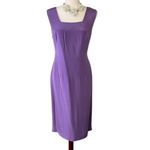 Miller Shor vintage SILK 2 piece dress and jacket Purple Size 14 Photo 3