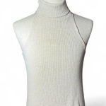 We The Free  People XS‎ Ribbed Knit Sleeveless Turtleneck Top Ivory Photo 0