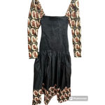 Autumn Adeigbo NEVADA DRESS New Size 4 Women’s Long Sleeve MIDI Horses Western Black Photo 2