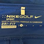 Nike  Golf Blue High Waist Back Slit Tennis Athletic Straight Mini Skirt Size S Photo 3